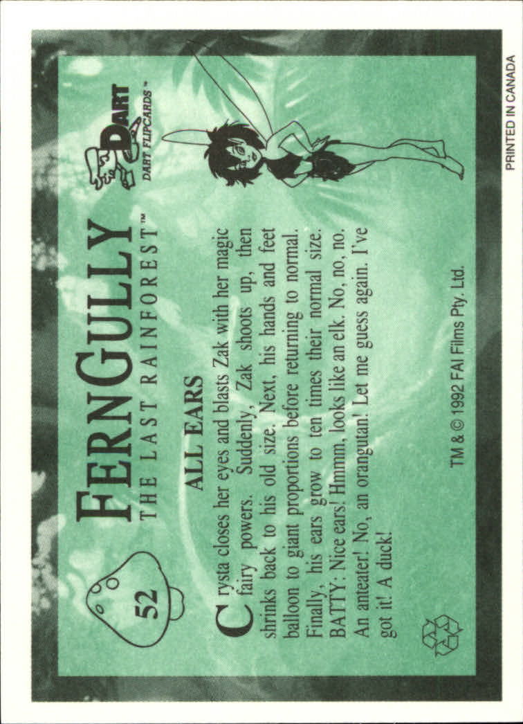 Tarjeta FernGully B6748- 1992 Dart Flipcards #s 1-100 -Tú eliges- 15+ ENVÍO GRATUITO A EE. UU. - Imagen 105 de 201