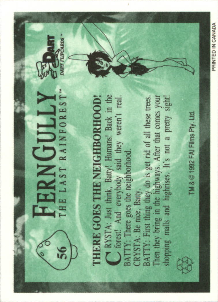 Tarjeta FernGully B6748- 1992 Dart Flipcards #s 1-100 -Tú eliges- 15+ ENVÍO GRATUITO A EE. UU. - Imagen 113 de 201