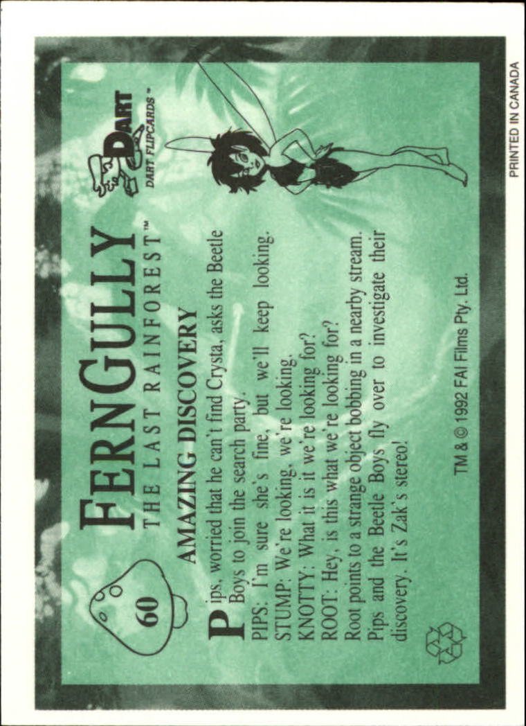 Tarjeta FernGully B6748- 1992 Dart Flipcards #s 1-100 -Tú eliges- 15+ ENVÍO GRATUITO A EE. UU. - Imagen 121 de 201