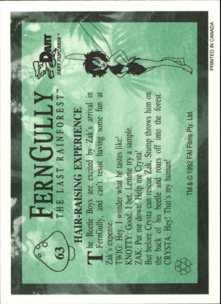 Tarjeta FernGully B6748- 1992 Dart Flipcards #s 1-100 -Tú eliges- 15+ ENVÍO GRATUITO A EE. UU. - Imagen 127 de 201