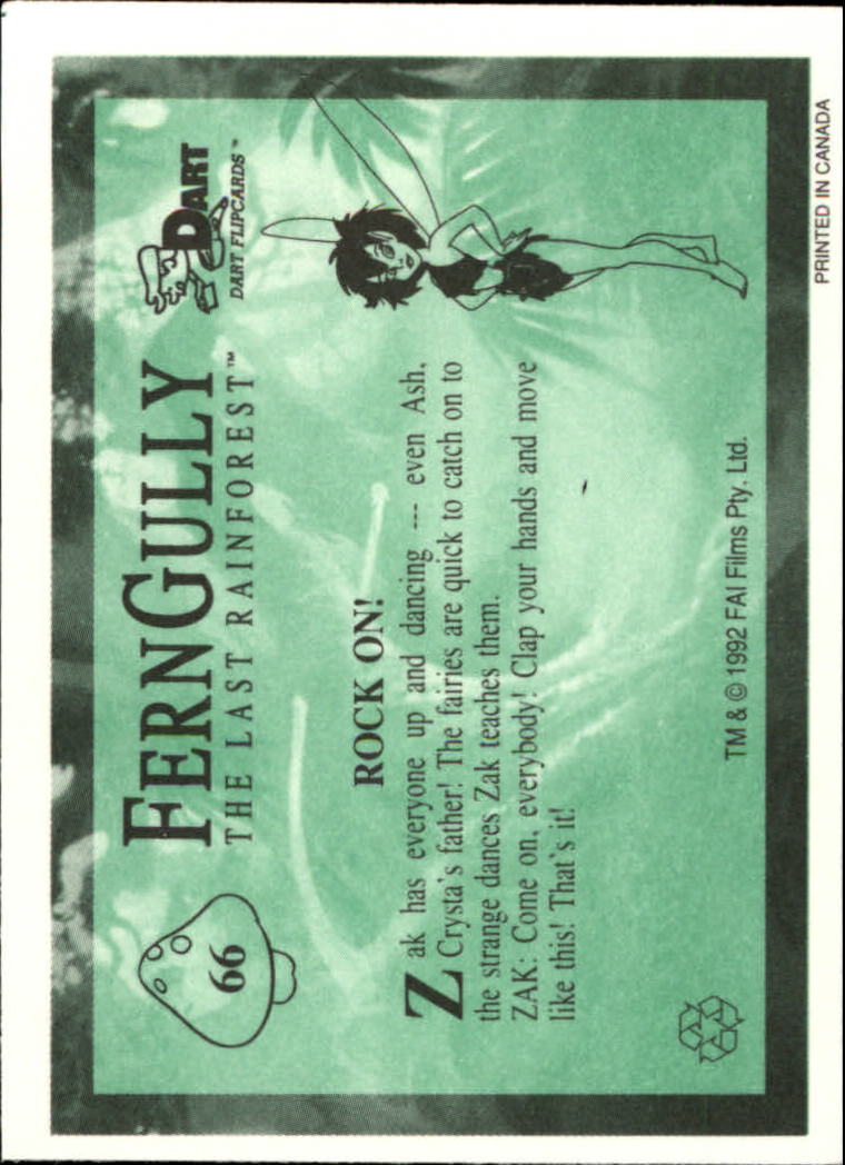 Tarjeta FernGully B6748- 1992 Dart Flipcards #s 1-100 -Tú eliges- 15+ ENVÍO GRATUITO A EE. UU. - Imagen 133 de 201