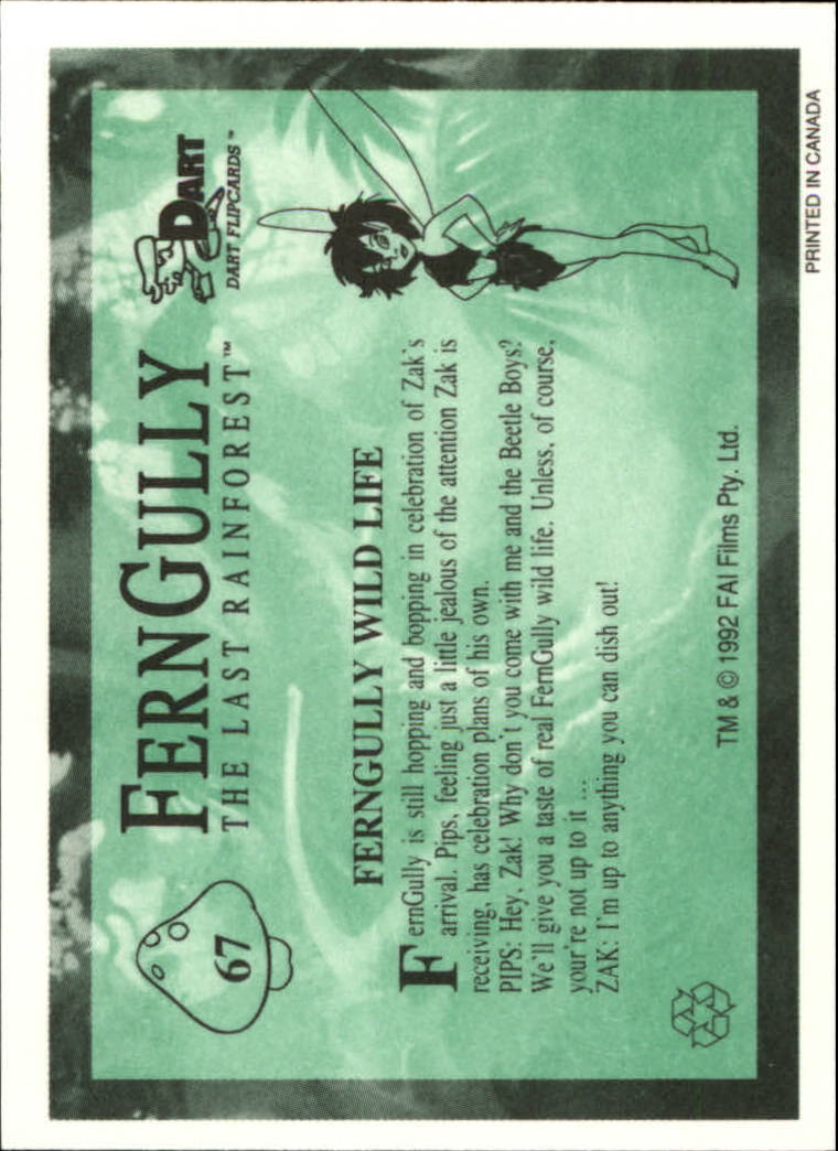 Tarjeta FernGully B6748- 1992 Dart Flipcards #s 1-100 -Tú eliges- 15+ ENVÍO GRATUITO A EE. UU. - Imagen 135 de 201