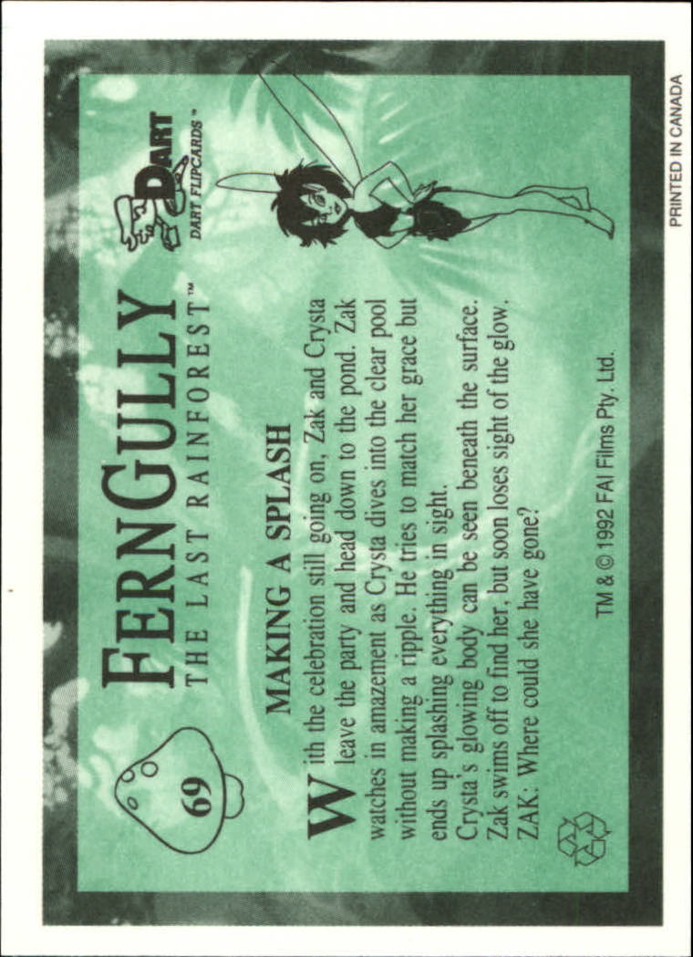 Tarjeta FernGully B6748- 1992 Dart Flipcards #s 1-100 -Tú eliges- 15+ ENVÍO GRATUITO A EE. UU. - Imagen 139 de 201