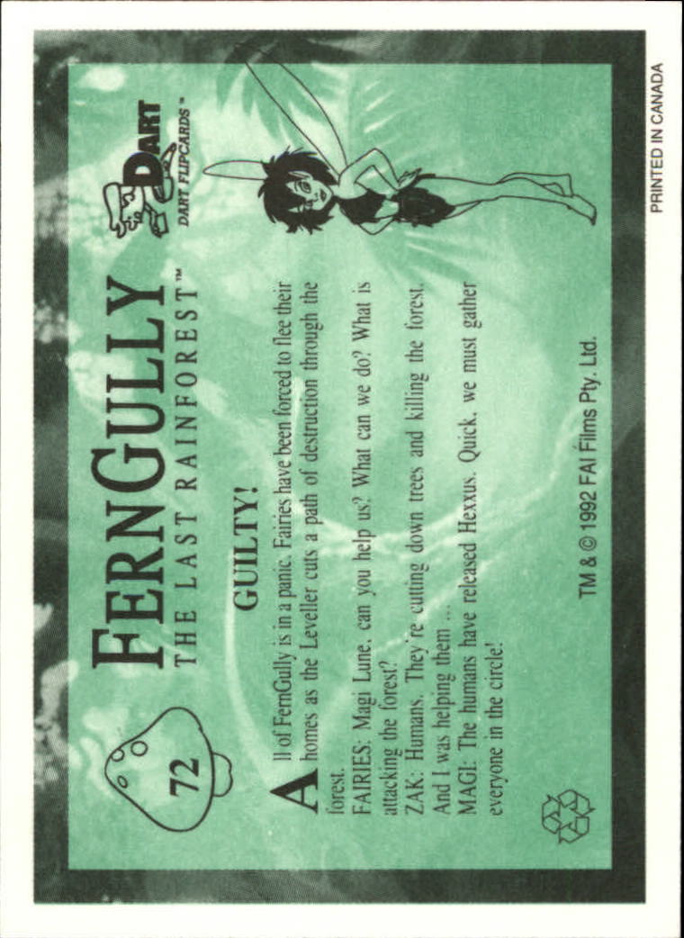 Tarjeta FernGully B6748- 1992 Dart Flipcards #s 1-100 -Tú eliges- 15+ ENVÍO GRATUITO A EE. UU. - Imagen 145 de 201