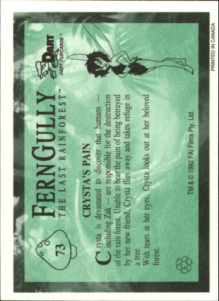 Tarjeta FernGully B6748- 1992 Dart Flipcards #s 1-100 -Tú eliges- 15+ ENVÍO GRATUITO A EE. UU. - Imagen 147 de 201