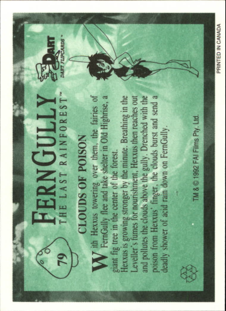 Tarjeta FernGully B6748- 1992 Dart Flipcards #s 1-100 -Tú eliges- 15+ ENVÍO GRATUITO A EE. UU. - Imagen 159 de 201