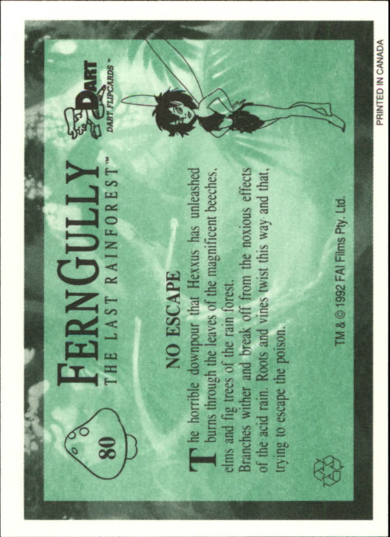 Tarjeta FernGully B6748- 1992 Dart Flipcards #s 1-100 -Tú eliges- 15+ ENVÍO GRATUITO A EE. UU. - Imagen 161 de 201