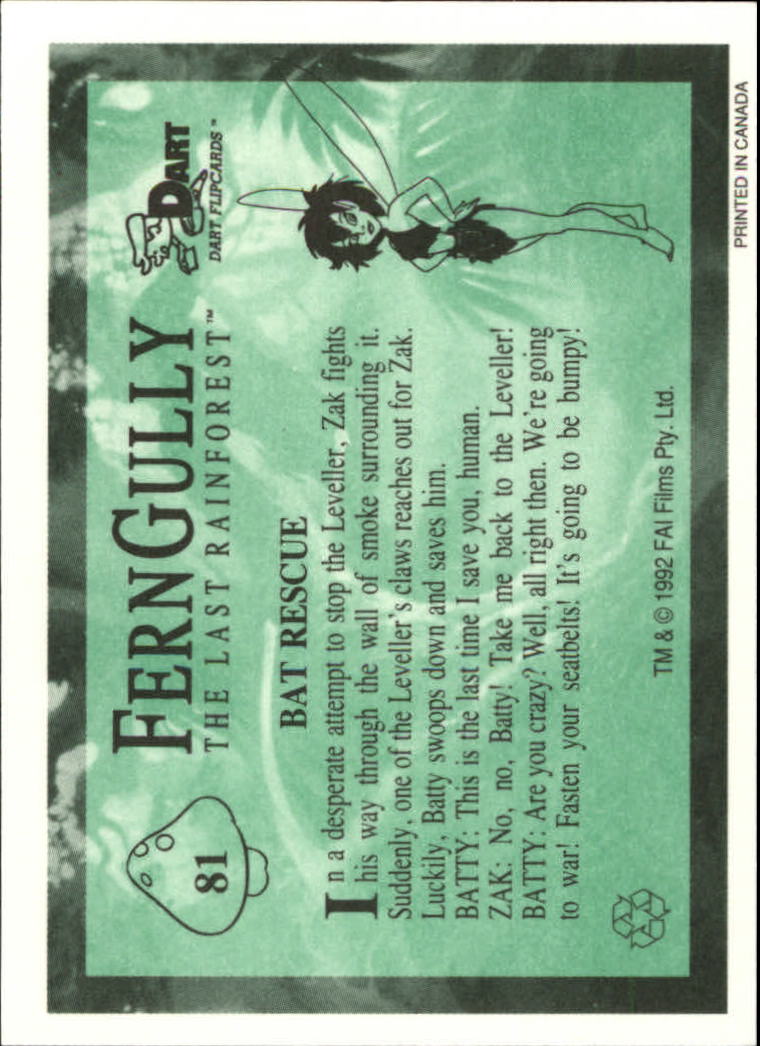 Tarjeta FernGully B6748- 1992 Dart Flipcards #s 1-100 -Tú eliges- 15+ ENVÍO GRATUITO A EE. UU. - Imagen 163 de 201