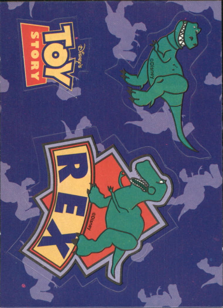 1995 SkyBox Toy Story Badge Stickers #7 Rex