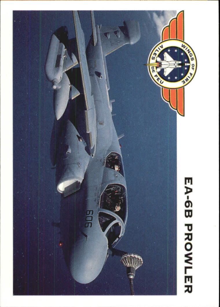 1992 Panini Wings of Fire 92 Navy EA6B Prowler Radar Jamming Aircraft