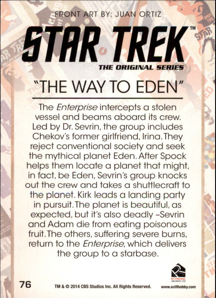 2014 rittenhouse star trek the original series portfolio prints 76 the