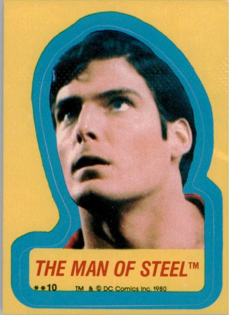 1981 Topps Superman II Stickers #10 The Man of Steel