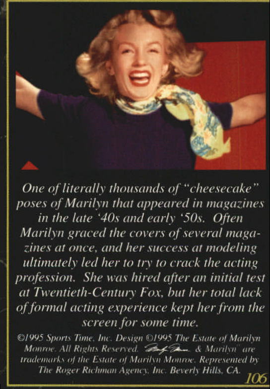 A3714- 1995 Marilyn Monroe II Actress #s 101-200 -You Pick- 15+ FREE US SHIP