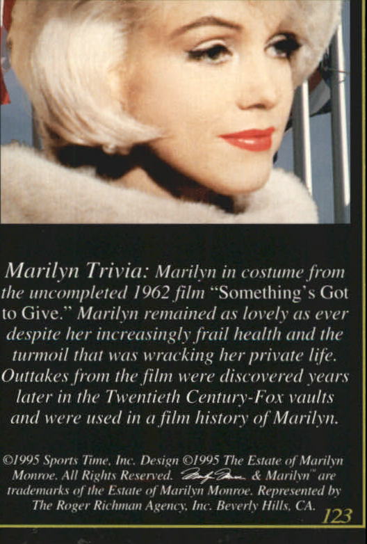 A3714- 1995 Marilyn Monroe II Actress #s 101-200 -You Pick- 15+ FREE US SHIP