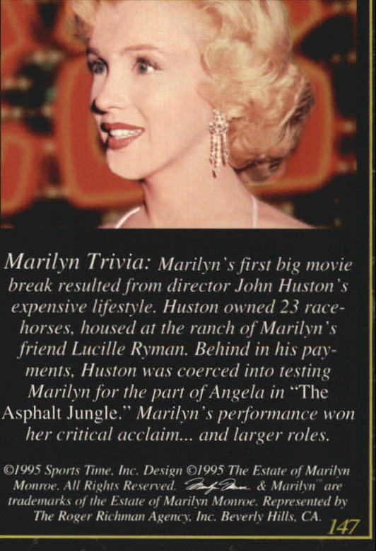 A3714- 1995 Marilyn Monroe II Actress #s 101-200 -You Pick- 15+ FREE US SHIP