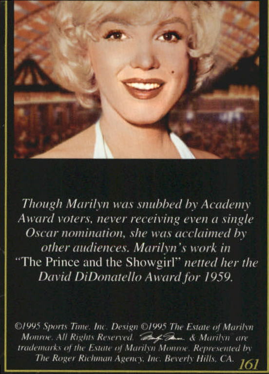 A3714- 1995 Marilyn Monroe II Actress #s 101-200 -You Pick- 15+ FREE US SHIP