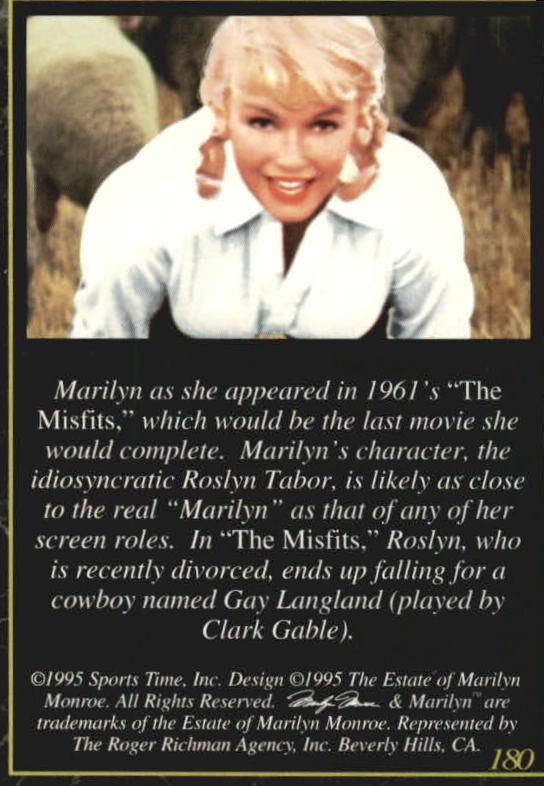 A3714- 1995 Marilyn Monroe II Actress #s 101-200 -You Pick- 15+ FREE US SHIP