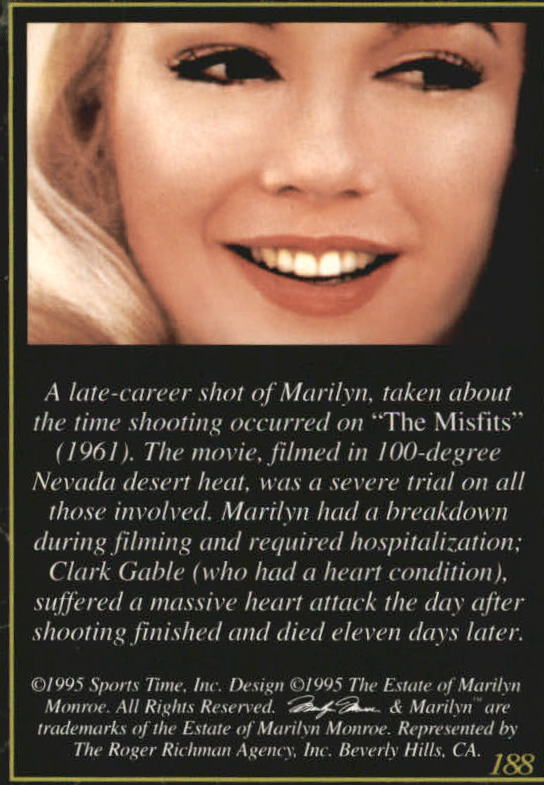 A3714- 1995 Marilyn Monroe II Actress #s 101-200 -You Pick- 15+ FREE US SHIP