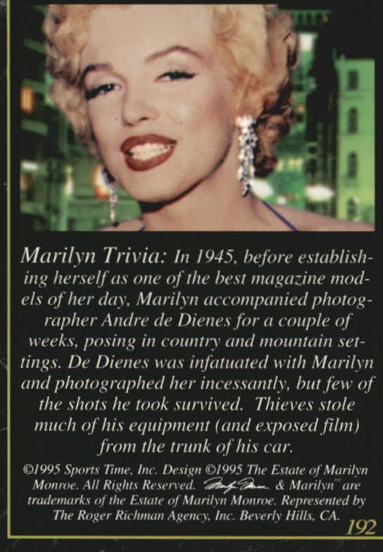 A3714- 1995 Marilyn Monroe II Actress #s 101-200 -You Pick- 15+ FREE US SHIP