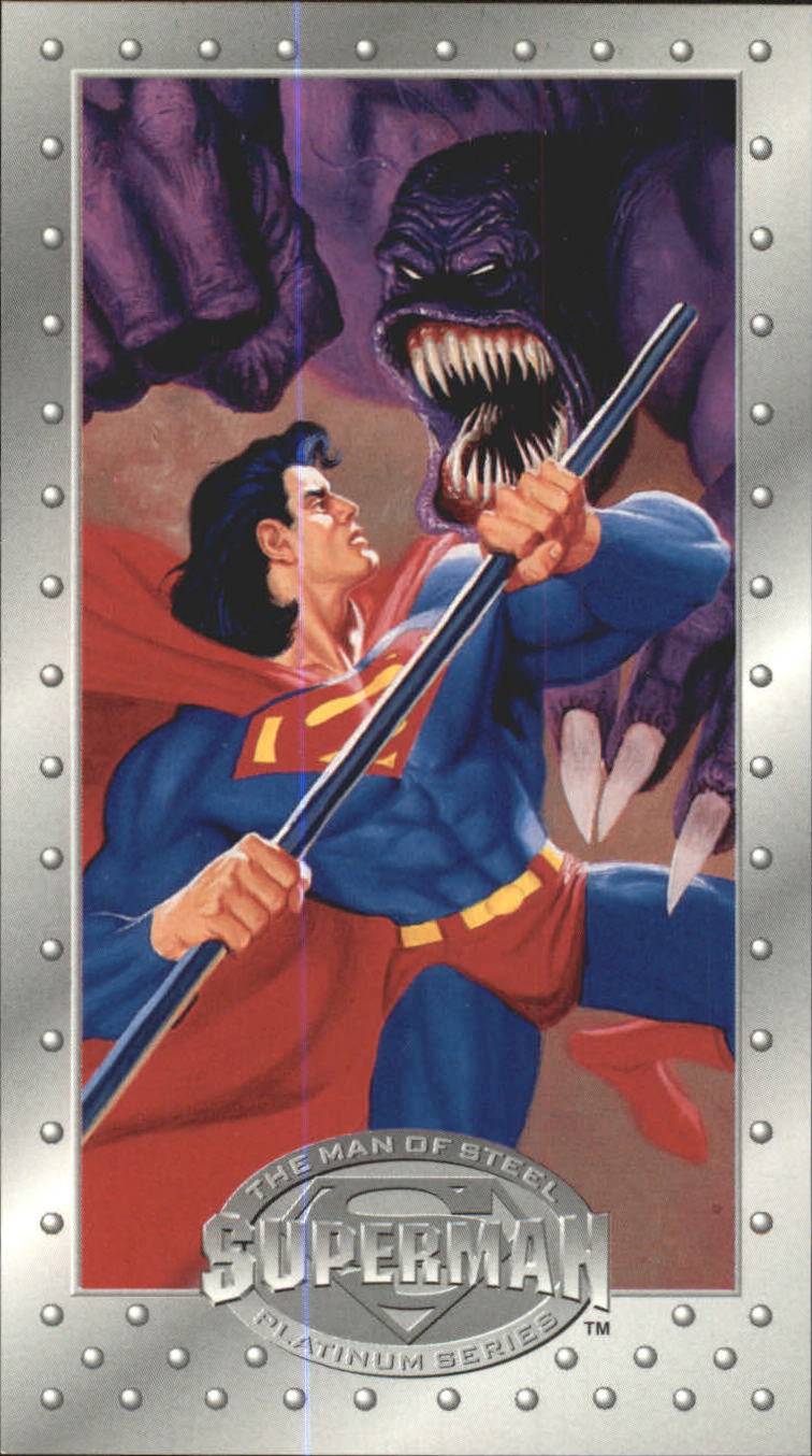 1994 SkyBox Superman Man of Steel Platinum Series Premium Edition #81 The Deadly Parasite