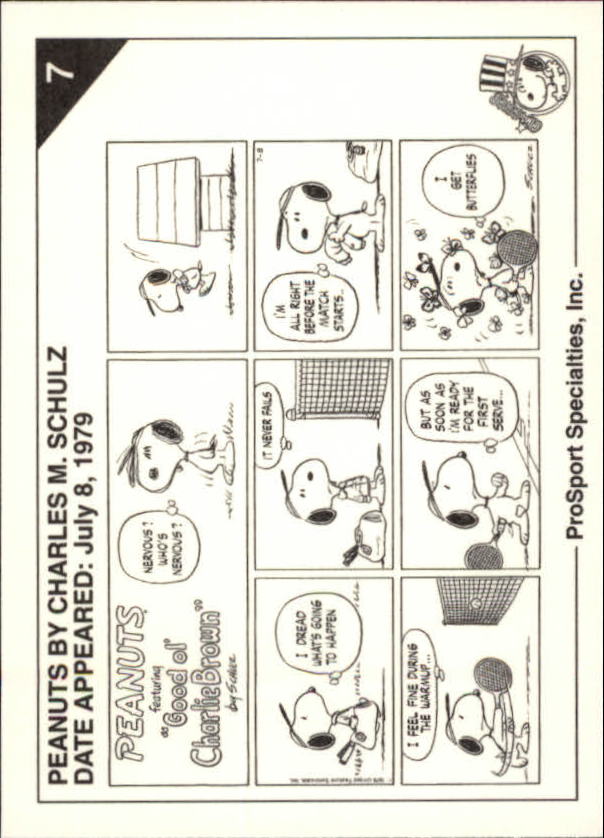 1992 ProSport Specialities Peanuts Classics #7 Nervous who's nervous back image