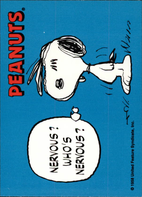 1992 ProSport Specialities Peanuts Classics #7 Nervous who's nervous