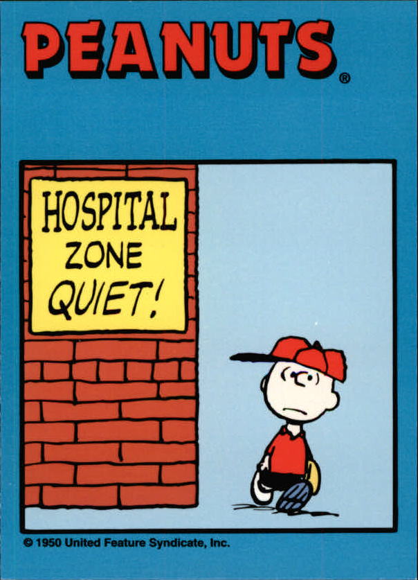 1992 ProSport Specialities Peanuts Classics #62 Hospital Zone Quiet