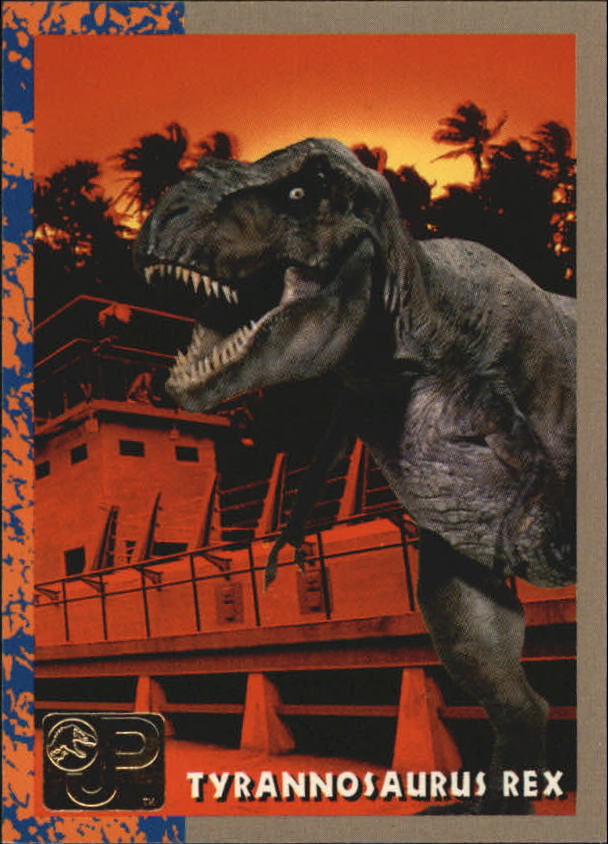 1993 Topps Jurassic Park Gold 3 Tyrannosaurus Rex Nm Mt