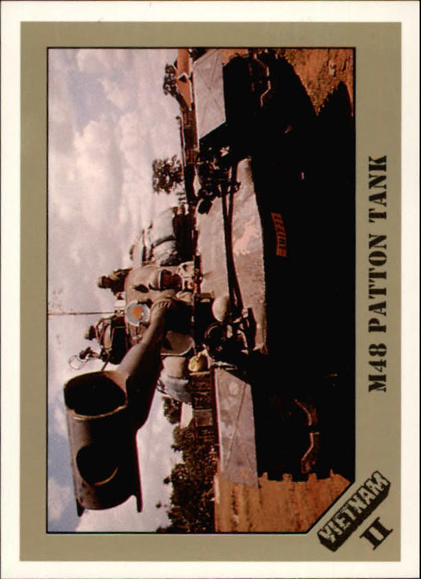 1991 Dart FlipCards Vietnam Facts Series II 3 M48 Patton Tank NMMT