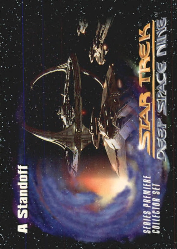 1993 SkyBox Star Trek Deep Space Nine #40 A Standoff