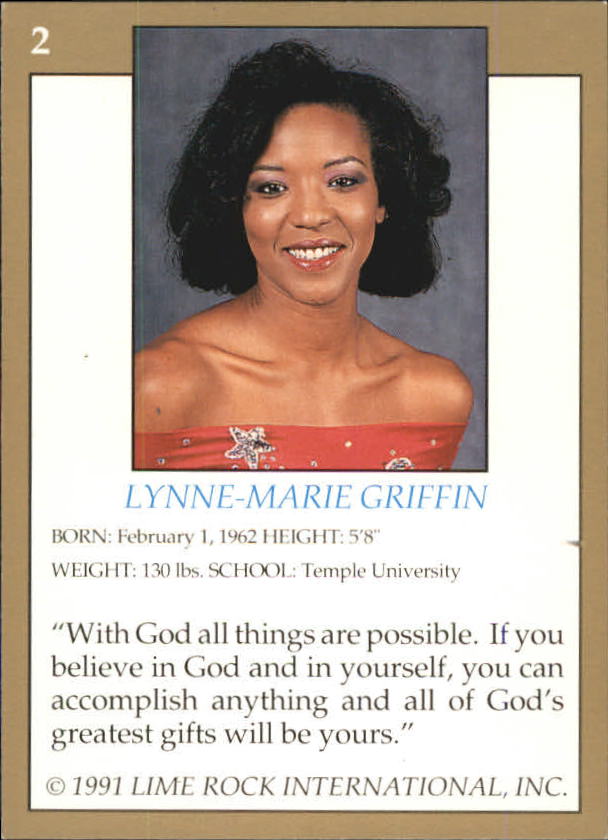 1991 lime rock pro cheerleaders nba 2 lynne marie griffin ex mt