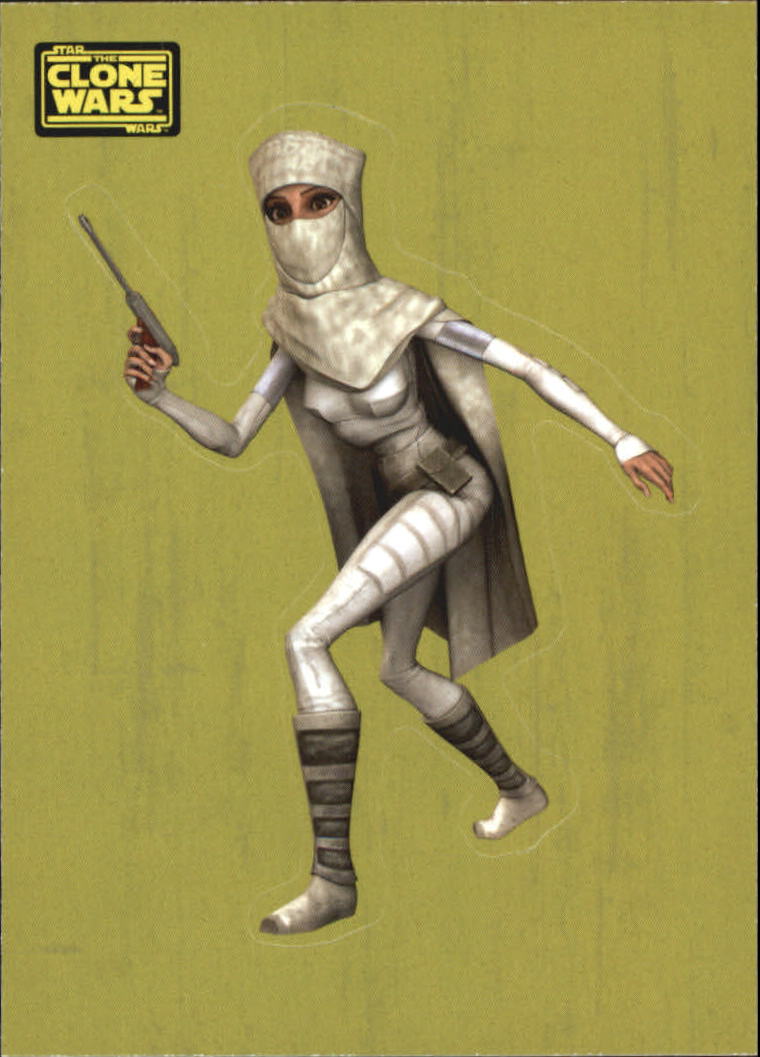 2008 Topps Star Wars Clone Wars Stickers #43 Padmé Amidala on