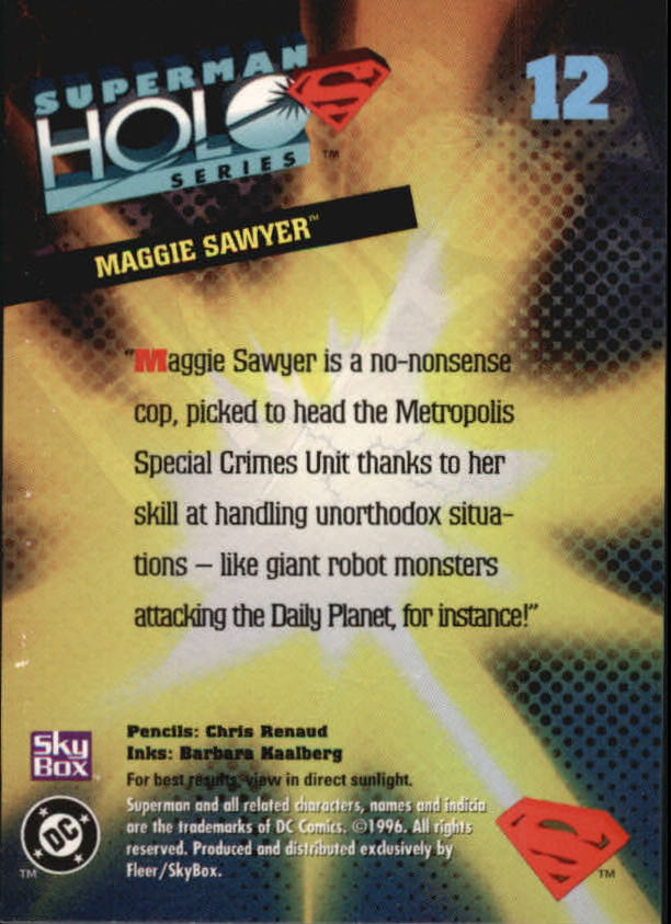 Superman Holo Series (1996 Fleer Skybox) "Main Set" Cards #1 to #50 - Picture 25 of 98