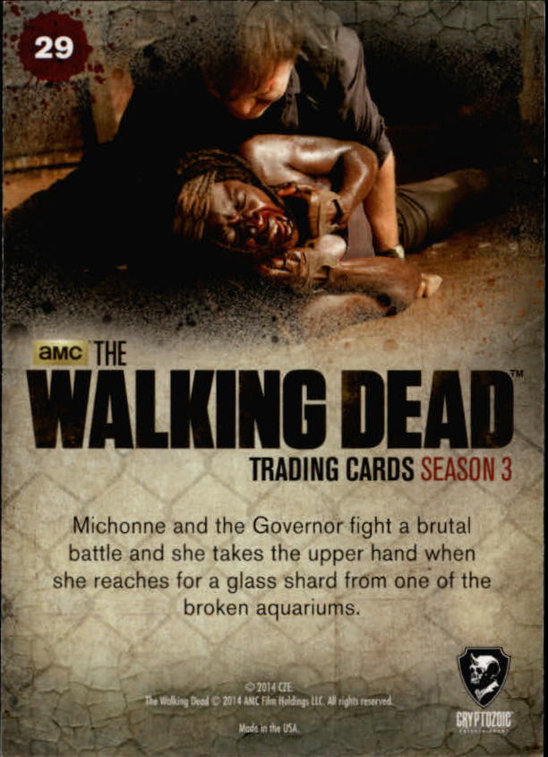 2014 Cryptozoic The Walking Dead Season Three Part 2 #29 Getting the Point back image