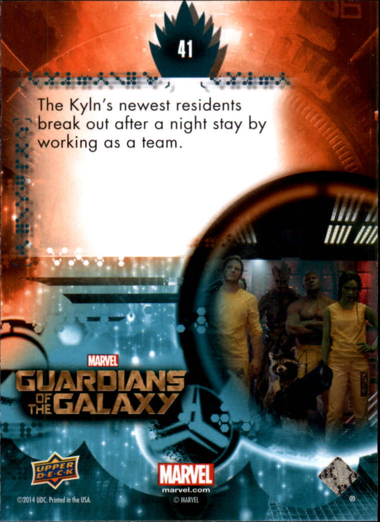 2014 Upper Deck Guardians of the Galaxy #41 The Kyln's newest residents break out after a nigh back image