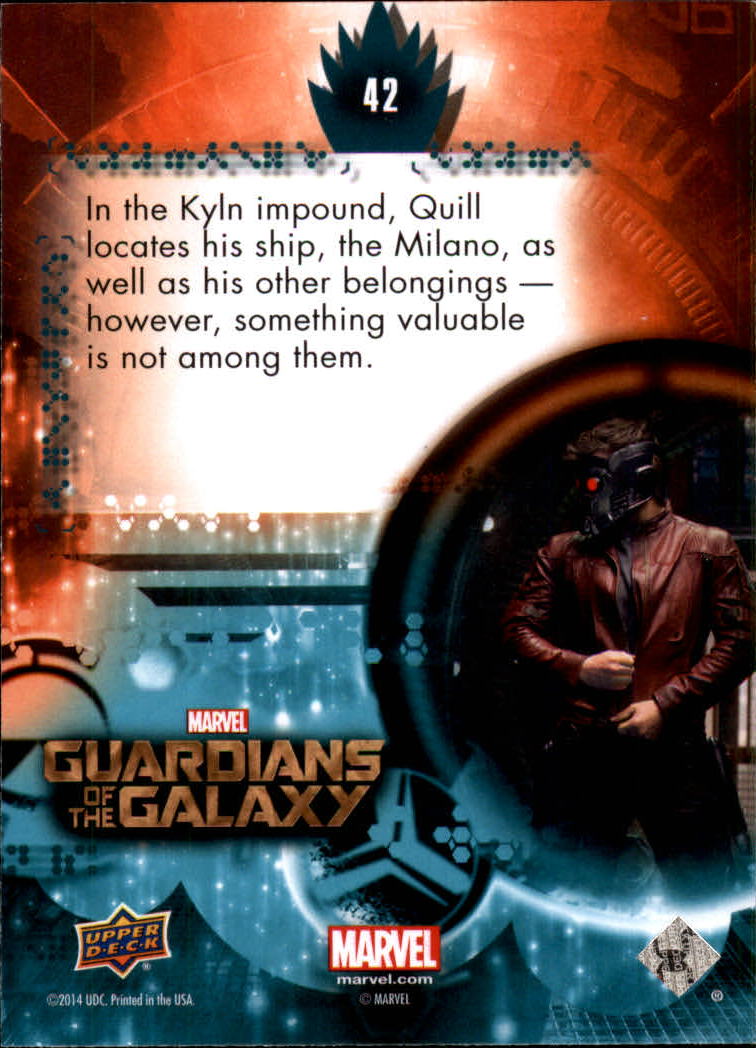 2014 Upper Deck Guardians of the Galaxy #42 In the Kyln impound back image