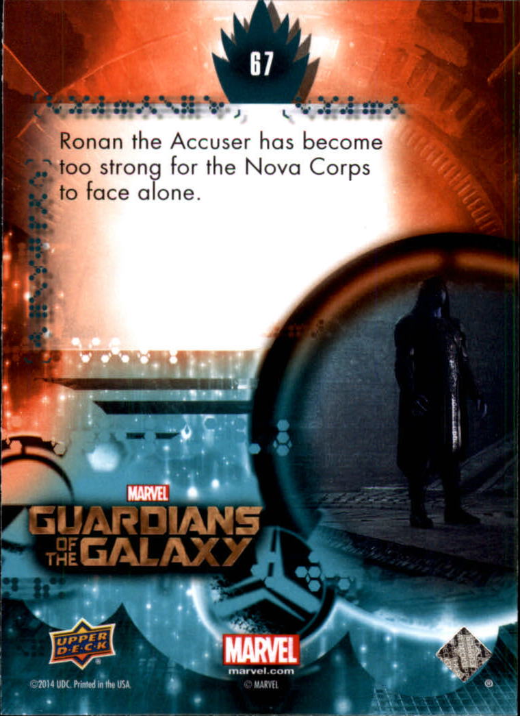 2014 Upper Deck Guardians of the Galaxy #67 Ronan the Accuser has become too strong for the No back image