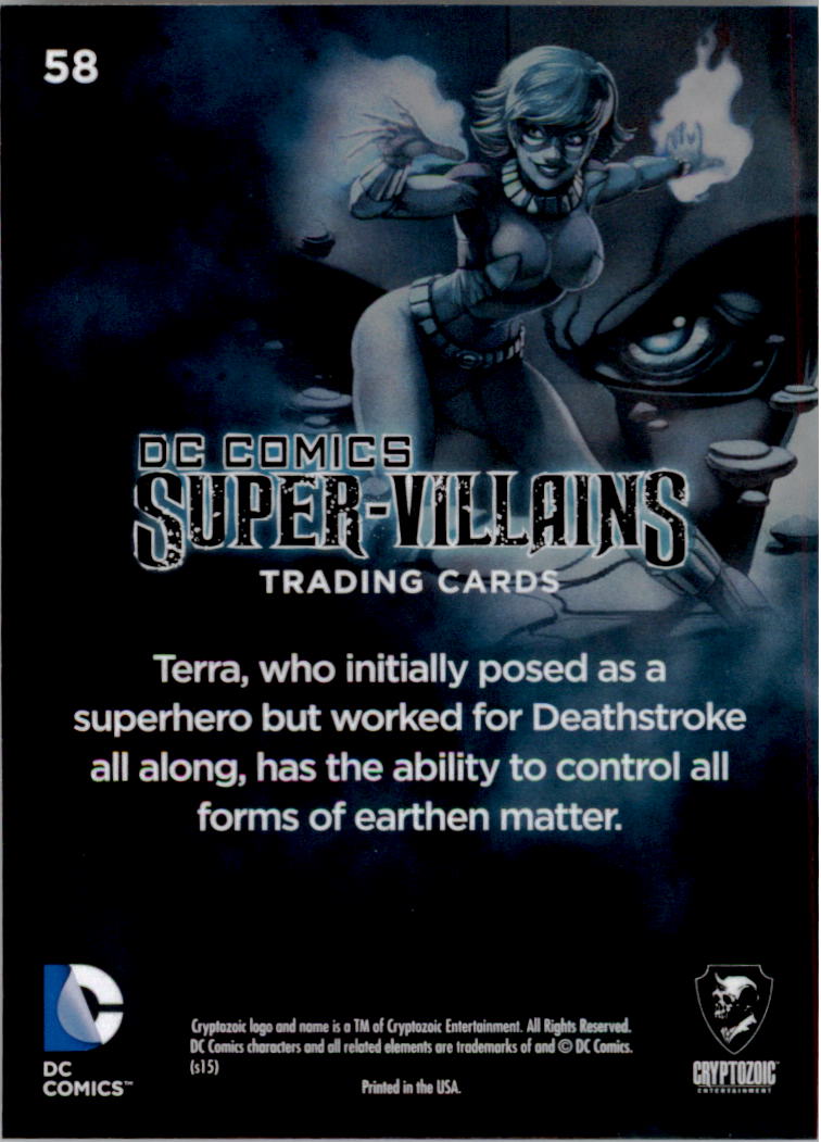 2015 Cryptozoic DC Comics Super Villains 58 Terra NMMT