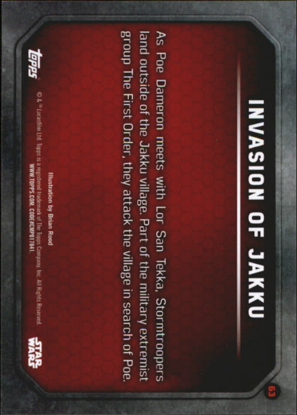 Lot of (2) Topps Star Wars the Force Awakens Series 1 Special Hobby