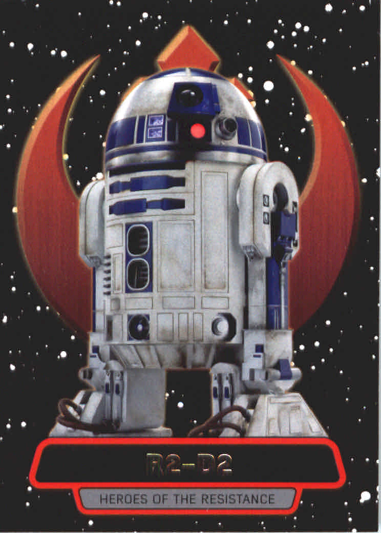 2016 Topps Star Wars The Force Awakens Series Two Heroes of the Resistance #15 R2-D2