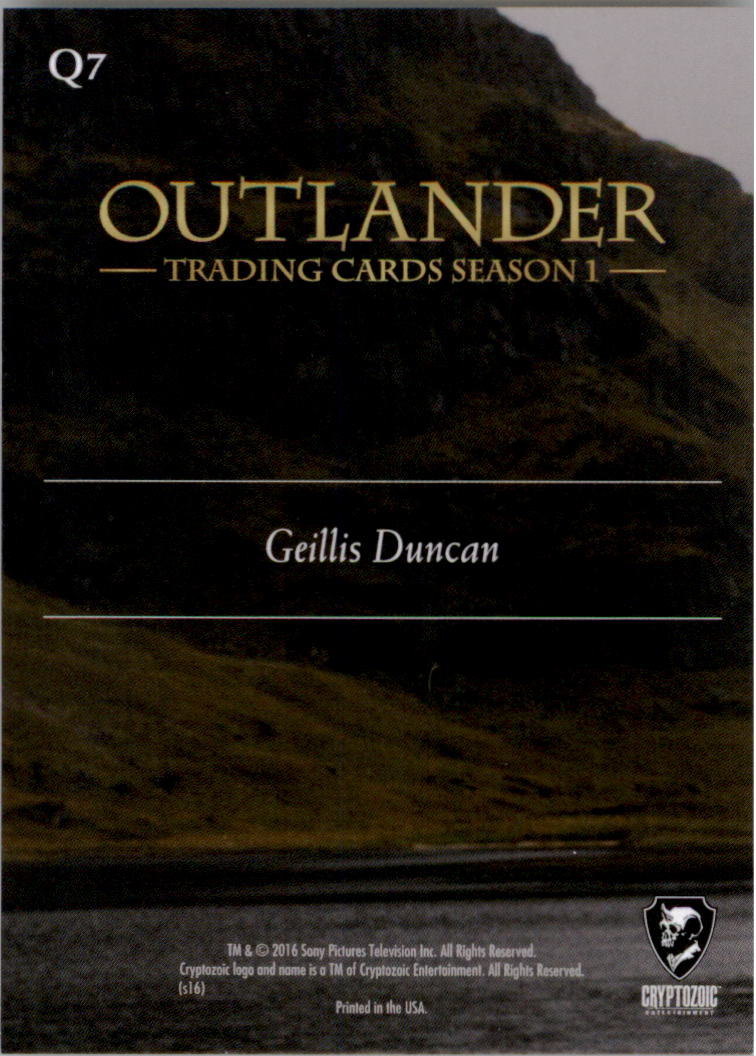 2016 Cryptozoic Outlander Season 1 Quotes #Q7 Sometimes you find yourself on a path you never expected. - Geillis Duncan back image