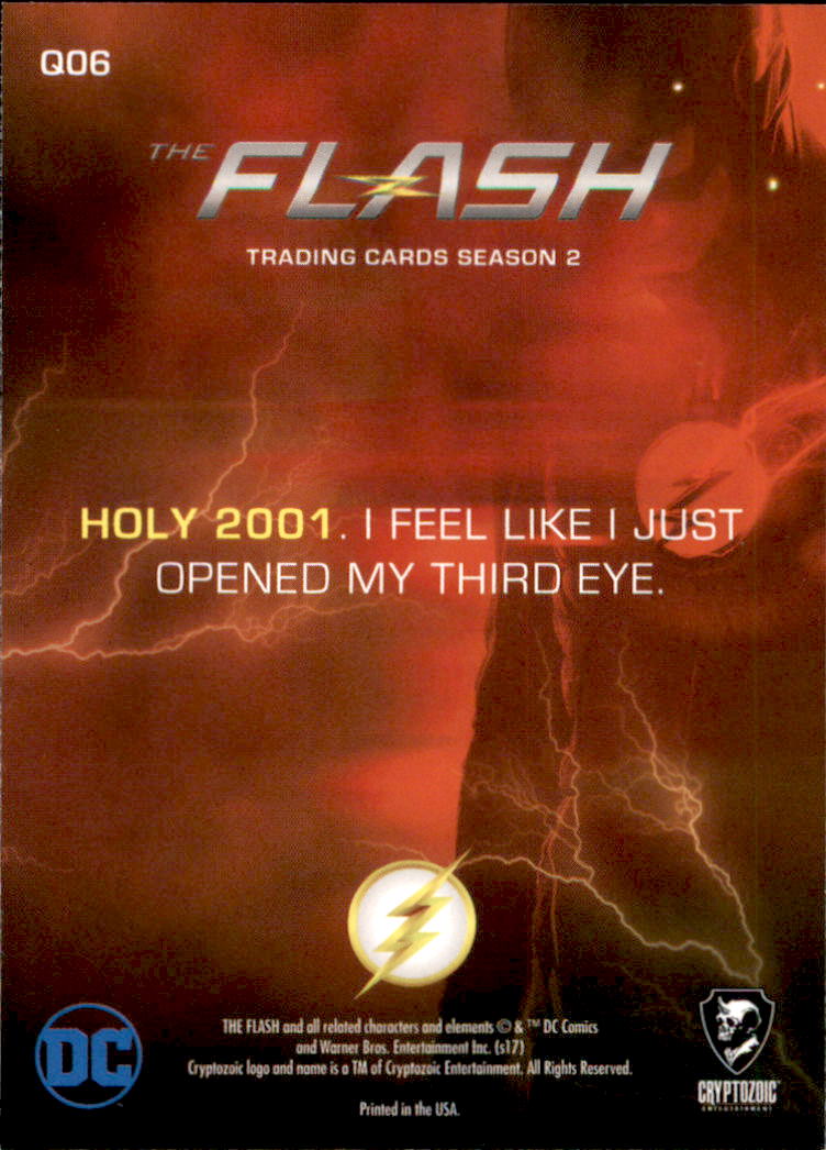 2017 Cryptozoic The Flash Season 2 Quotable Cisco #Q6 Holy 2001. back image