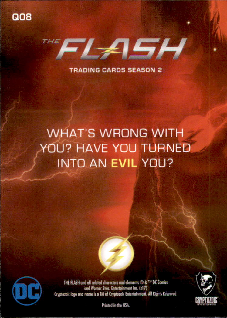 2017 Cryptozoic The Flash Season 2 Quotable Cisco #Q8 What's Wrong with You? back image