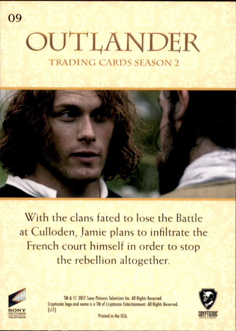 2017 Cryptozoic Outlander Season 2 #9 No Support for Charles's Cause back image