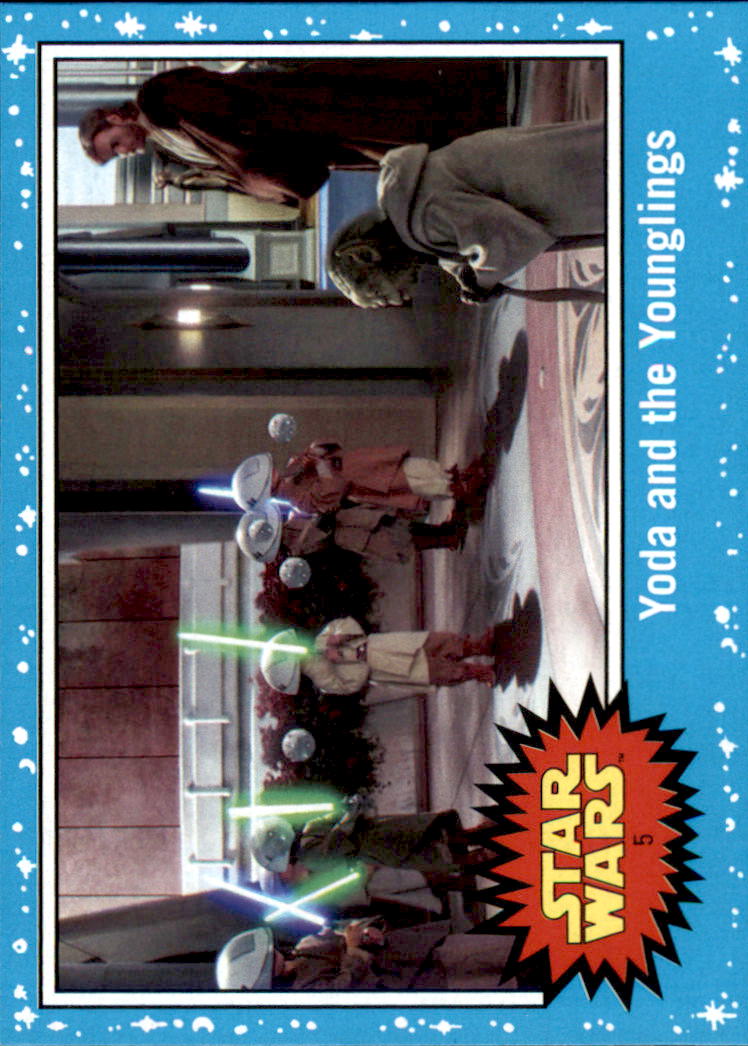 2017 Topps Star Wars Journey to The Last Jedi #5 Yoda and the Younglings