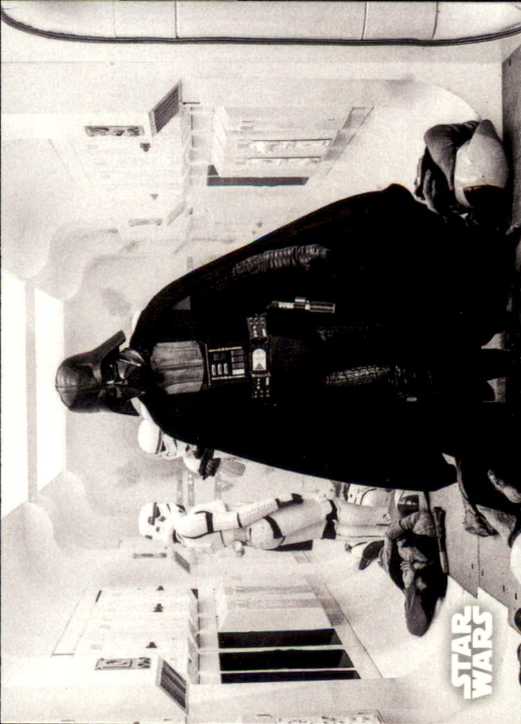 2018 Topps Star Wars A New Hope Black and White #3 Darth Vader's Arrival