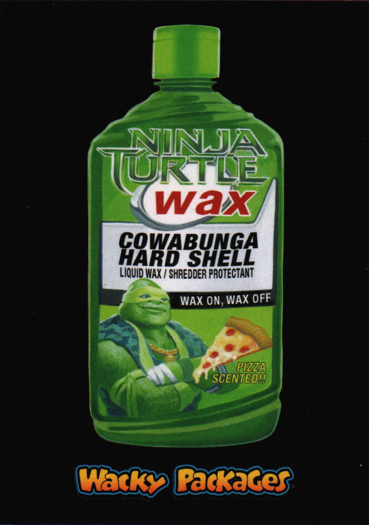 2018 Topps Wacky Packages Go to the Movies #ACT5 Ninja Turtle Wax
