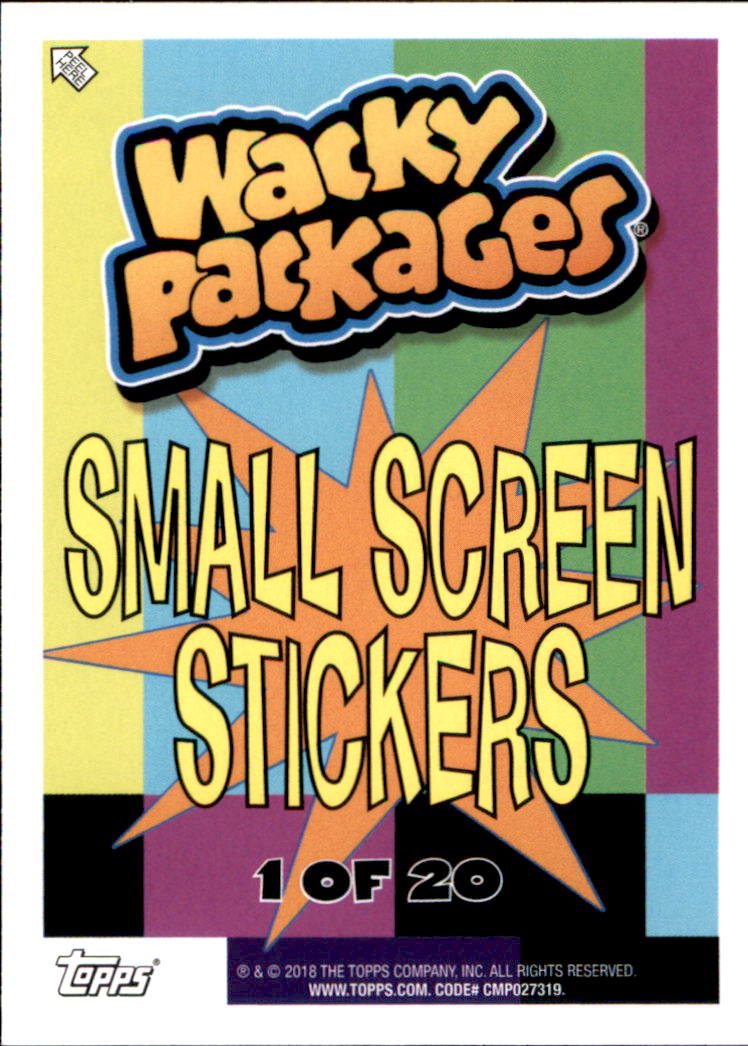 2018 Topps Wacky Packages Go to the Movies Small Screen #1 Go Bums