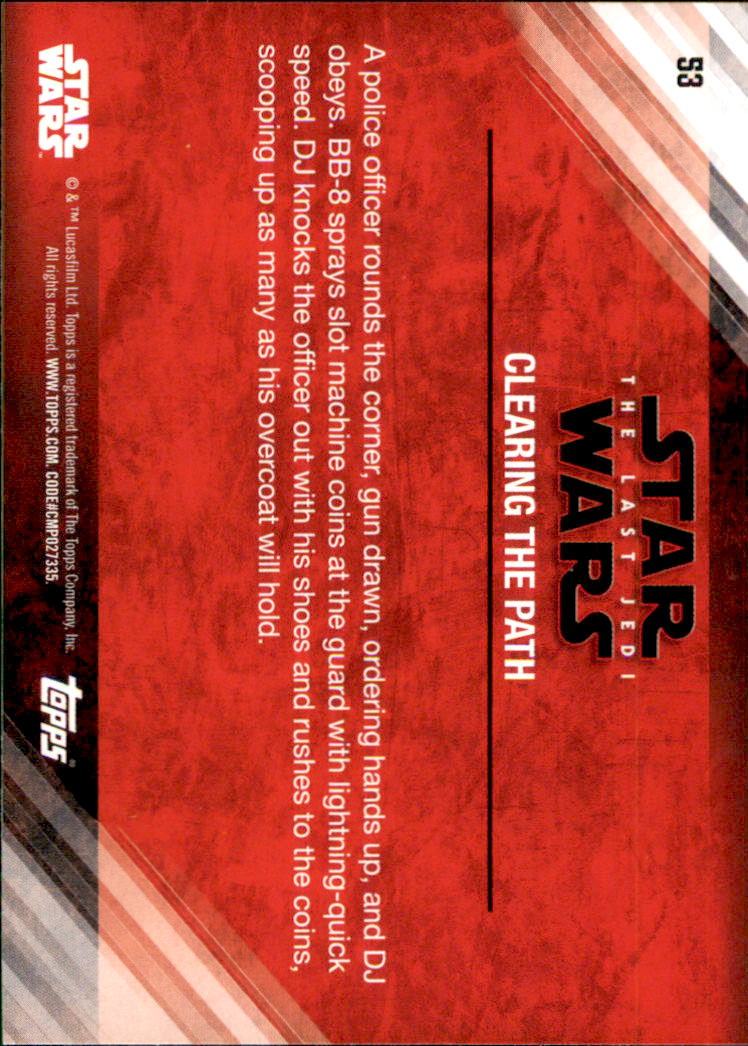 2018 Topps Star Wars The Last Jedi Series Two #53 Clearing the Path back image