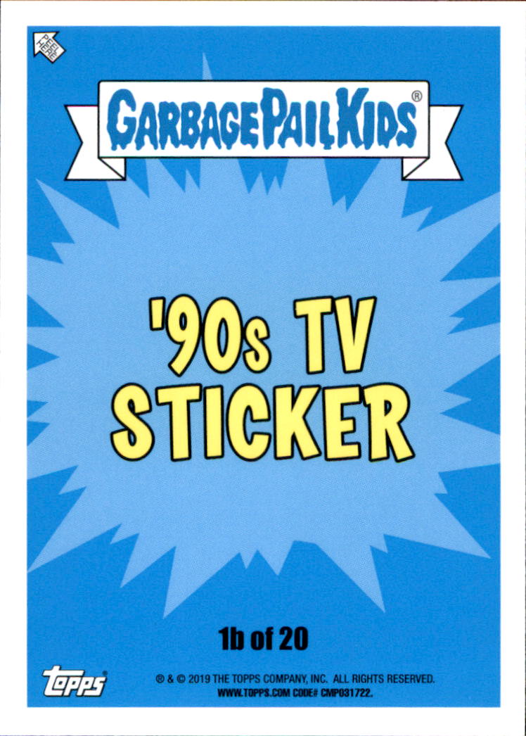 Details about   Garbage Pail Kids We Hate The 90s TV Sticker 1b Lynched Laura 